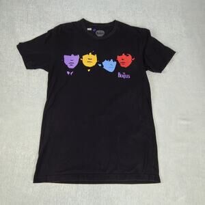 Beatles t shirt black Size Medium Rock n roll band tee 100% cotton